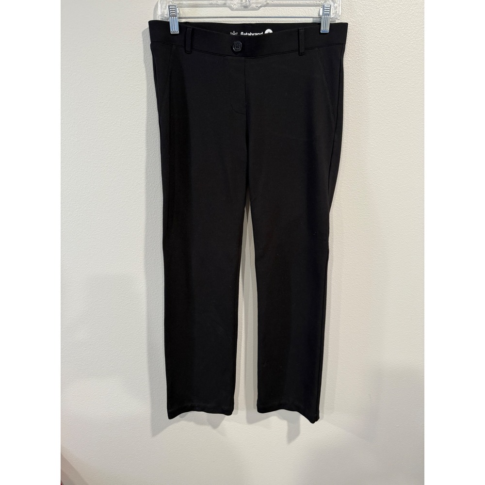 Betabrand Black Petite Mid Rise‎ Stretch Dress Pants Size M